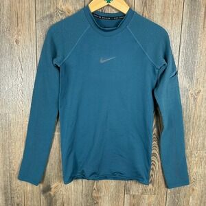 Nike Run Division Engineered Knit Running Top Teal Blue Women's Size Small